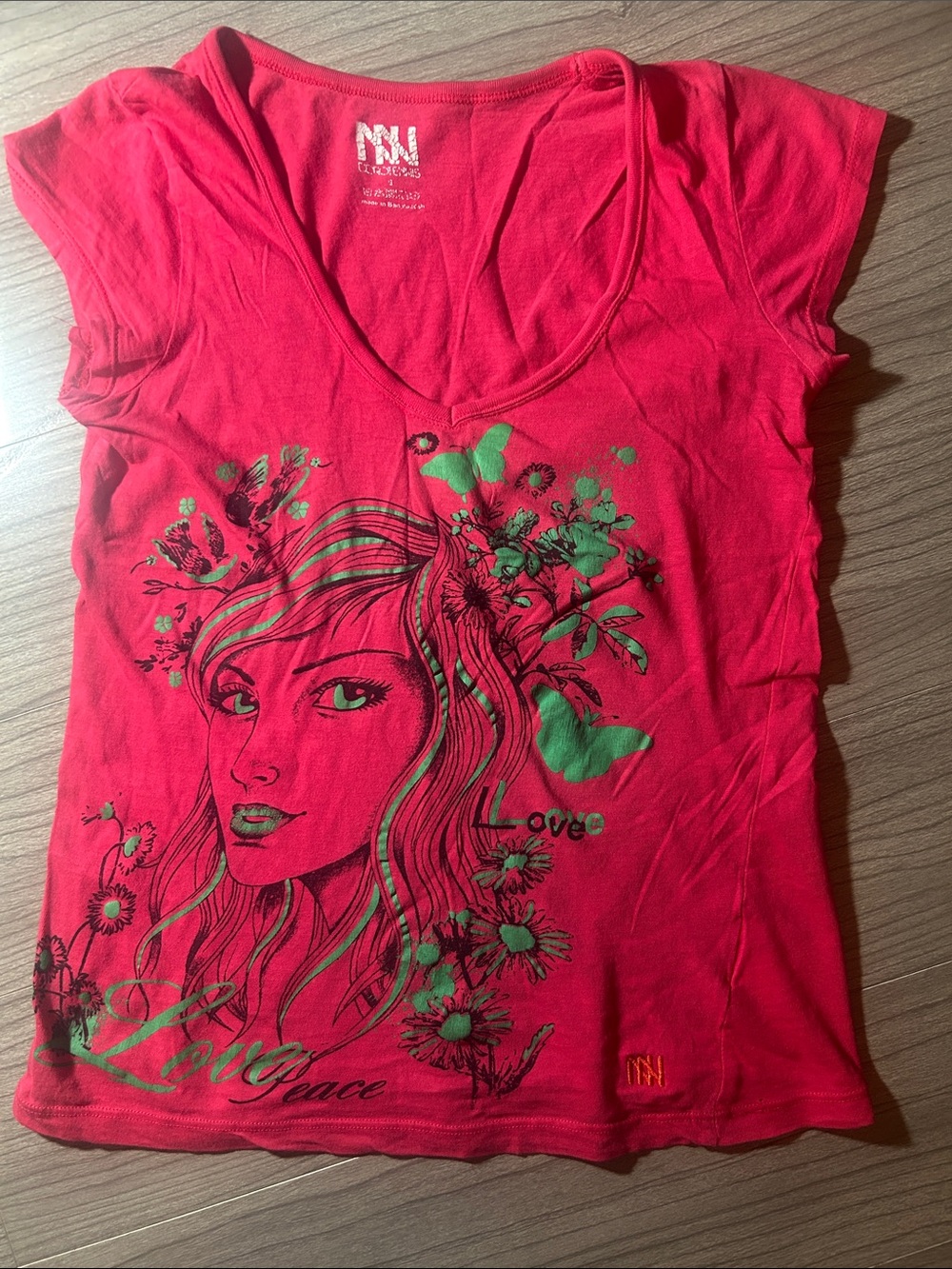 Pure cotton tee, Sz S